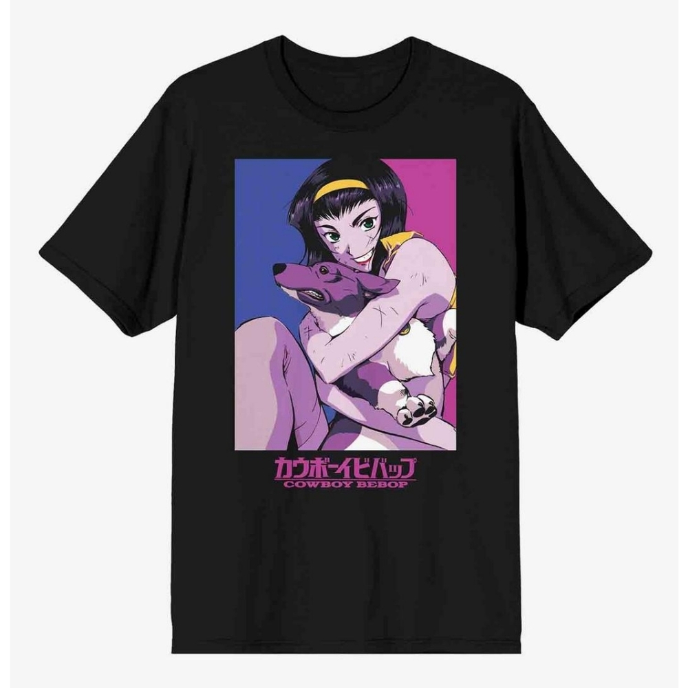 Cowboy Bebop Faye Valentine & Ein Hot Topic Graphic Tee BNWT